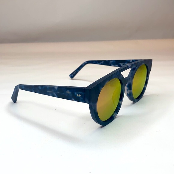 KOMONO Dreyfuss Sunglasses New Matte Indigo Demi - Picture 10 of 15